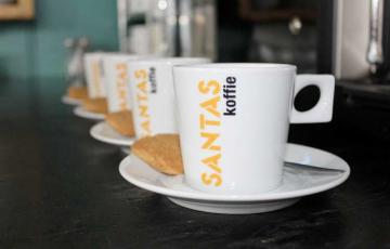 Wij schenken heerlijke Rotterdamse koffie van Santas